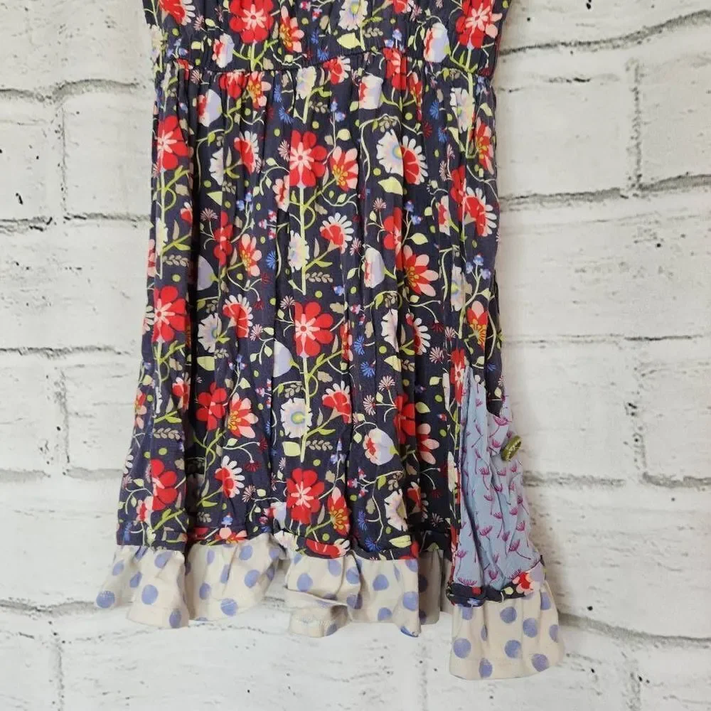 Matilda Jane 435 Floral Sleeveless Fit & Flare Dress Multicolor Size 14 Rayon
